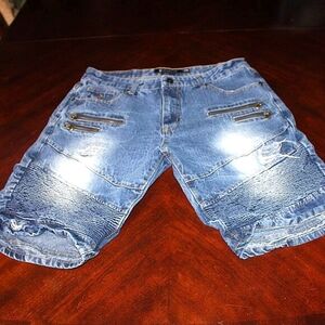Rocawear Classic Fit Denim Shorts - Size 36 - Y2K, Hip-Hop, Streetwear